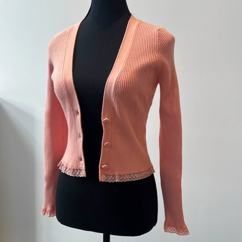 For Love and Lemons Nina Cardigan in Peach BNWOT